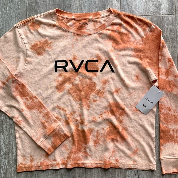 π₯π₯RVCA - TIE DYE BIG RVCA LONG SLEEVE TEEπ₯π₯ - Picture 3 of 8